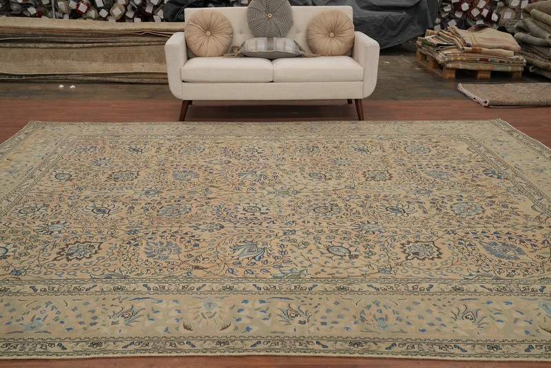 Vintage Floral Traditional Area Rug 10x12 Ft Hand-Knotted Oriental Wool Carpet gallery