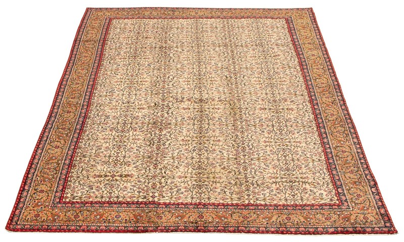 Vintage Hand-Knotted Area Rug 6'6" x 9'4" Traditional Oriental Wool Carpet gallery