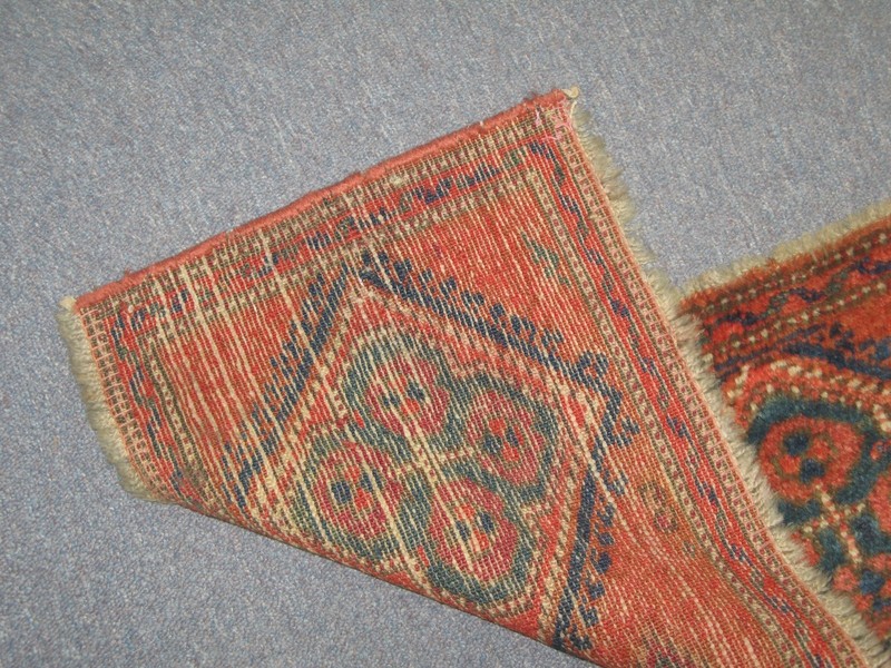 Antique Turkish Yastic Borlo Rug 1'-0' x 3'-5 Hand Knotted Wool gallery