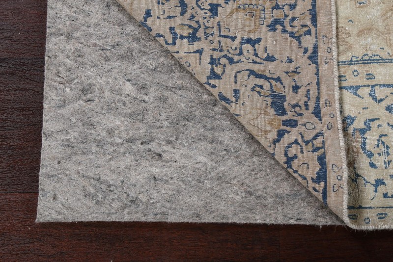 Vintage Distressed Wool Rug 7x9 Ft Handmade Beige Floral Oriental Area Rug gallery