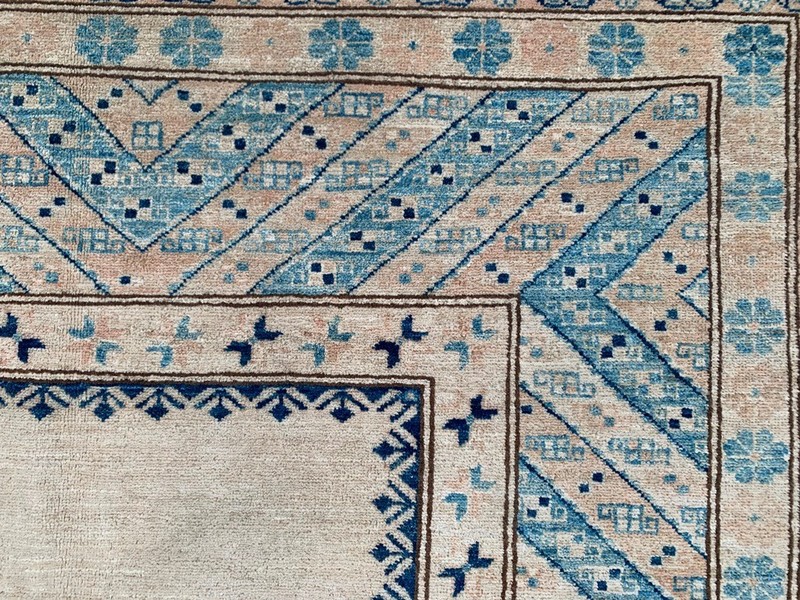 Vintage Afghan Rug, Caucasian Kazak Wool, Traditional Oriental Carpet (5x7 ft.) gallery