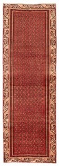Vintage Hand-knotted Runner Rug 3’1″ x 9’5″ Traditional Oriental Wool Carpet