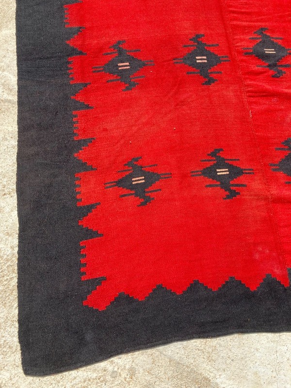 Vintage Handmade Traditional Lovely Turkish Kilim Floor Rug Carpet 223x140 cm gallery