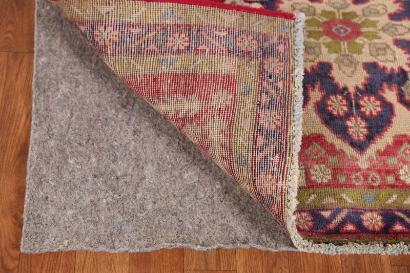 Handmade Pink Tebriz Hand-knotted Runner Rug Semi-Antique Carpet 4x12 gallery
