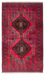Vintage Traditional Hand-Knotted Area Rug 2’10” x 5’0″ Oriental Wool Carpet