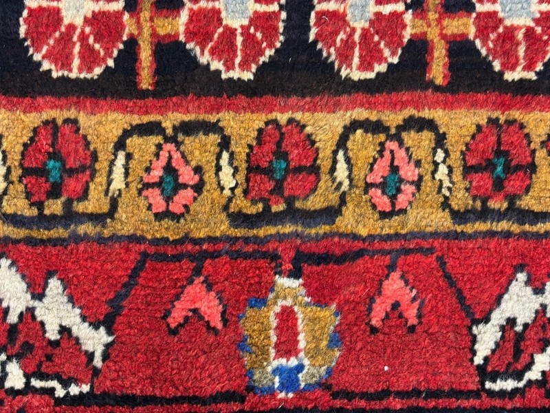 Hand Knotted Tribal Nahavand 4x9 Traditional Blue Red Wool Oriental Area Rug gallery