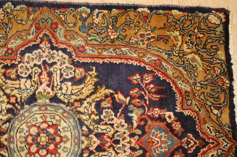 NATURAL WOOL Old Oriental Rugs,Hand Woven,knotted size Approximately 2'1" × 2'9" gallery