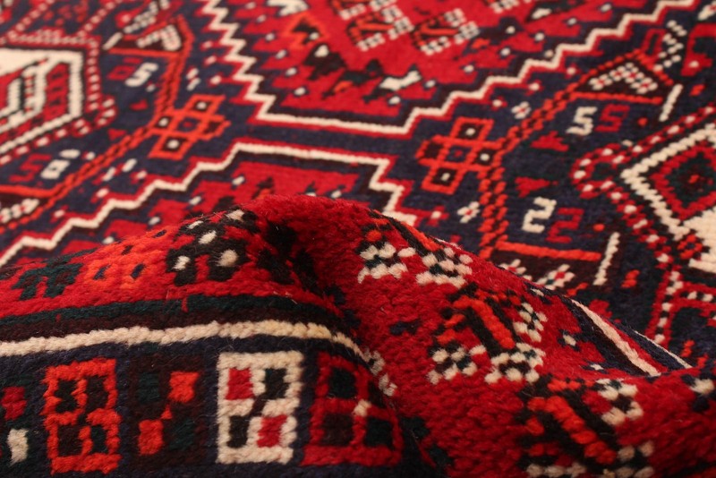 Vintage 3'7" x 5'1" Traditional Hand Knotted Vegetable Dye Wool Area Rug gallery