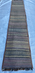 2×10 ft Traditional Hallway Runner Tribal Faded Afghan Handwoven Turkmen Kilim