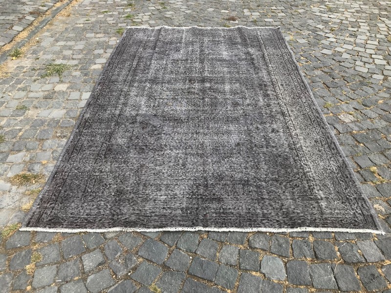 Turkish Vintage Rug, Handmade Wool Rug, Bohemian Large Rug, 5,9 x 9,2 ft gallery