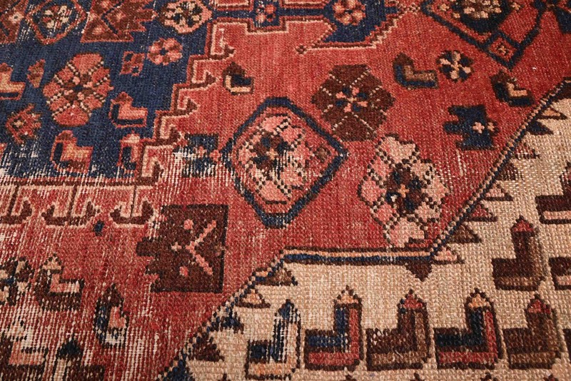 Vintage Hand-Knotted Area Rug 4'5" x 6'2" Traditional Oriental Wool Carpet gallery