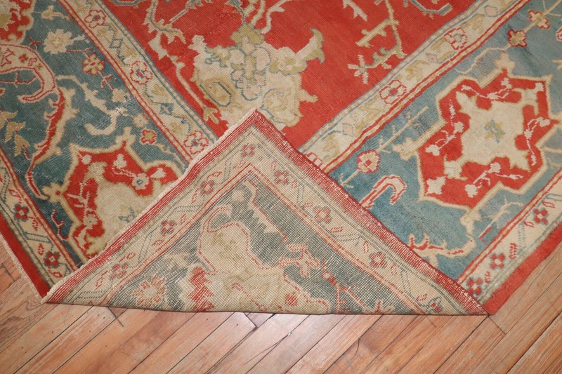 Antique Gorgeous Turkish Oushak Ushak Rug Size 10'x13'5'' gallery