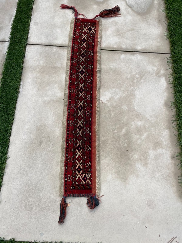 Antique Unique Russian Bokhara Rug Approx 5 in x 4 ft Handmade gallery