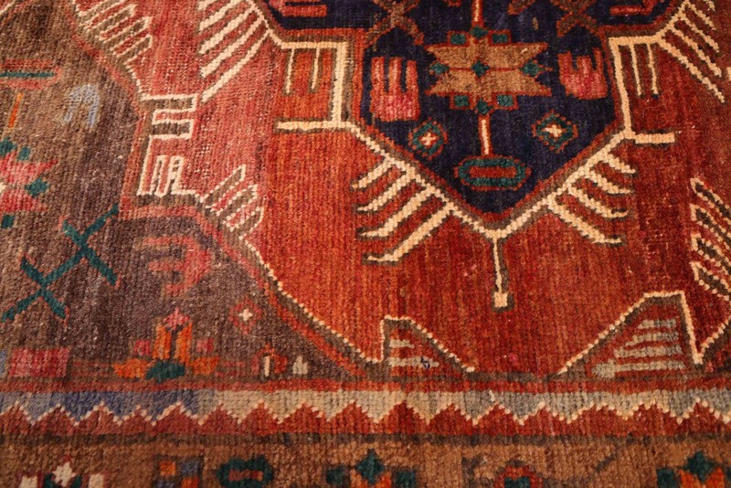 3'11" x 13'9" Vintage Hand-knotted Runner Rug Traditional Oriental Wool Carpet gallery