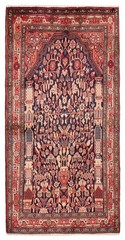 Vintage 3’4″ x 6’10” Traditional Hand Knotted Vegetable Dye Wool Area Rug