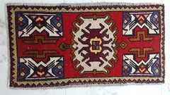 2X3 New Year’s Celebration Carpet Rug, Hanmade Art Turkish Faded Rug, Nature Rug