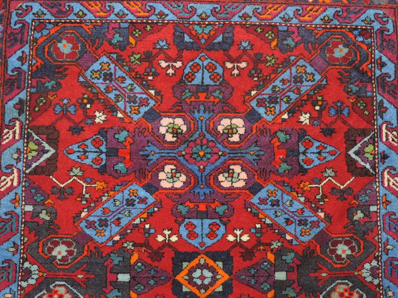 5x8ft. Handmade Caucasian St Andrews Cross Design Wool Rug gallery