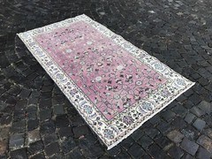 6.7 X 3.7 Ft Turkish Area Rugs Vintage Area Rug Kitchen Rug Bohemian Area Rug