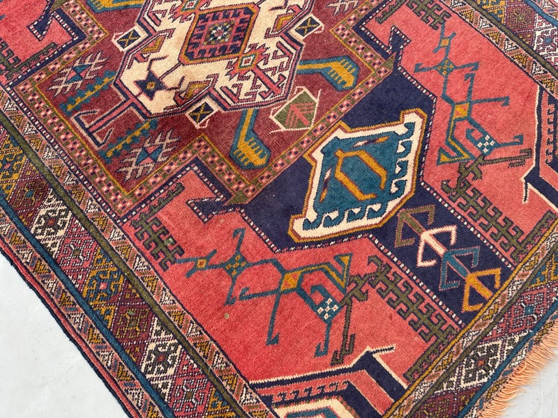 COLLECTORS' ITEM Stunning Natural Vegetable Dye Super Fine Quality Kazak Carpet gallery