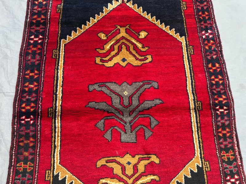 2'10 x 5'8 ft Vintage Turkish Hand-Knotted Area Rug Wool Tribal Kitchen Rug gallery