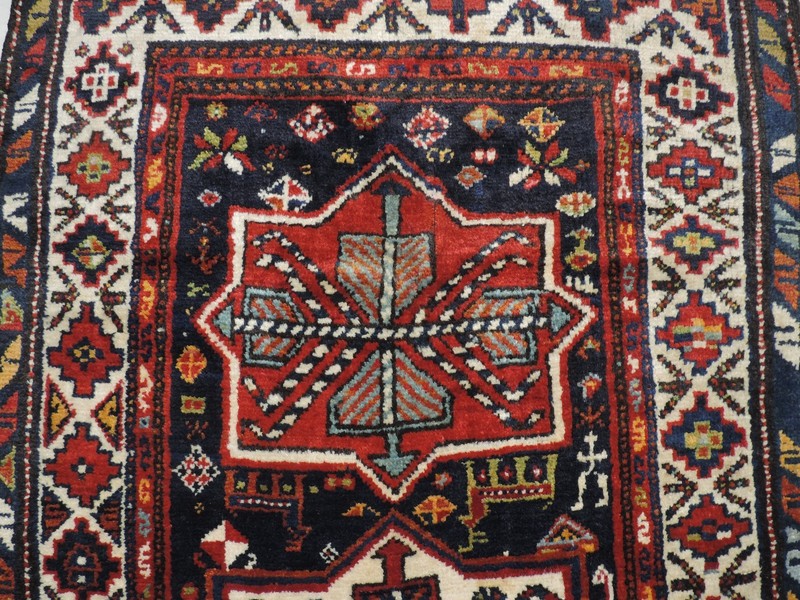 4x8ft. Handmade Quasqui Caucasian Wool Runner gallery