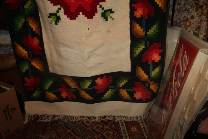 Antique Hand Woven Rug 78" x 42" Geometric Floral gallery