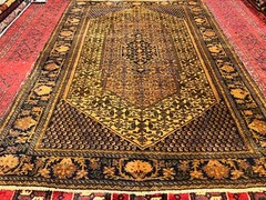 COLLECTORS’ ITEM Stunning Natural Vegetable Dye Floral Pattern Malayer Carpet