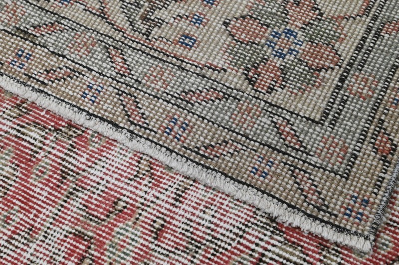 Oushak Turkish Vintage Rug 5x9 Kilim Rug Anatolian Handmade Boho Decor PINK gallery