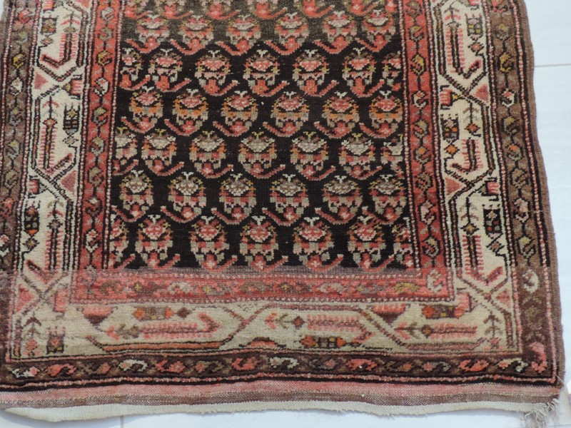 3x12ft. Antique Handwoven Long Wool Runner gallery