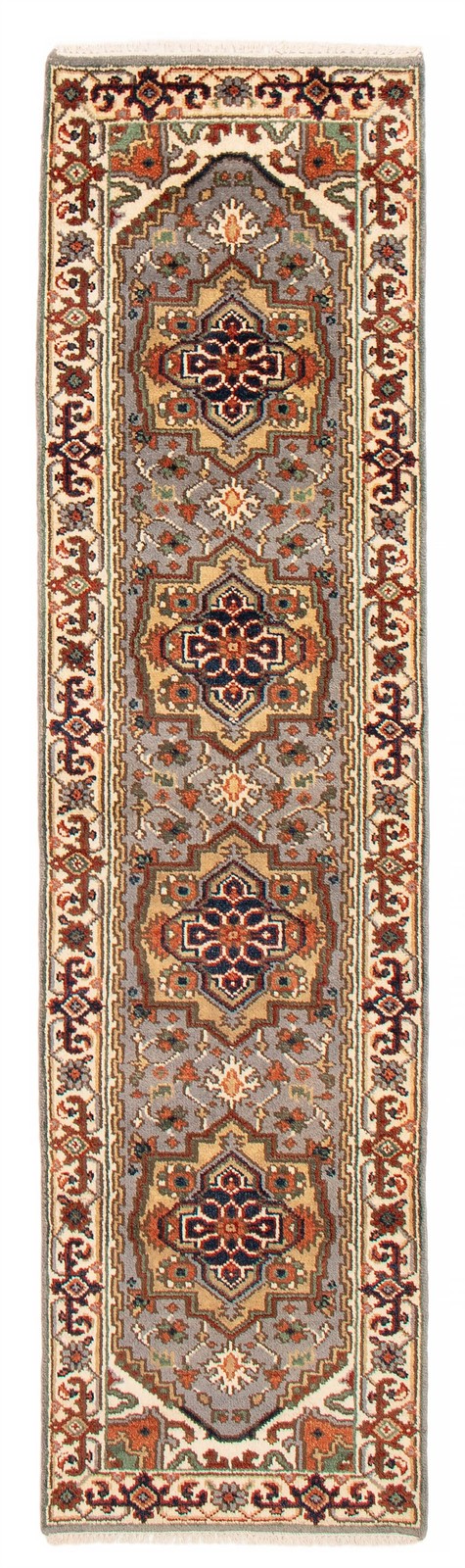 2'5" x 9'11" Vintage Hand-knotted Runner Rug Traditional Oriental Wool Carpet gallery