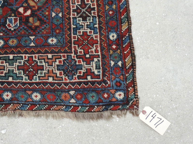 5x7ft. Antique Bownat Oriental Wool Rug gallery