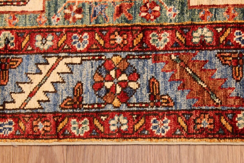 10' ft. TOP QUALITY HANDMADE HALL RUNNER JEWEL COLORS VEGETABLE DYES WOOL RUG gallery