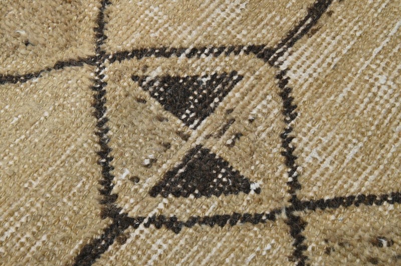 Vintage 3x11 Turkish Oushak Runner Rug Handmade Anatolian Boho Kilim BEIGE gallery