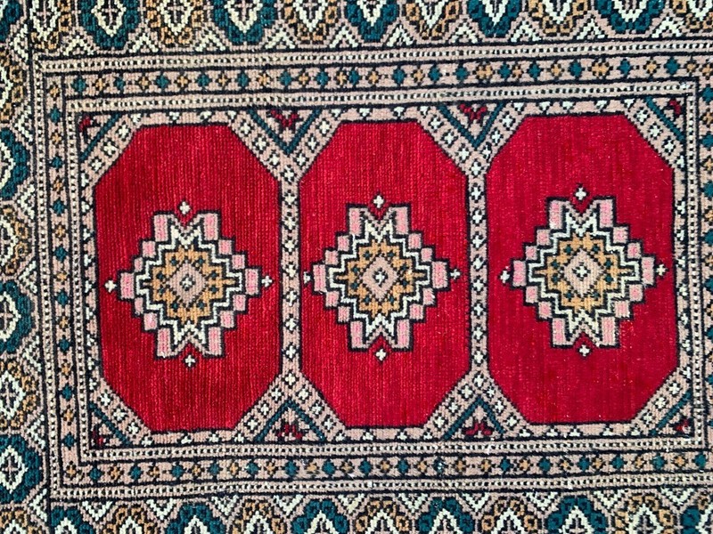 Traditional Afghan Rug: Hand-Knotted Wool, Oriental Area Carpet 2x3 ft gallery