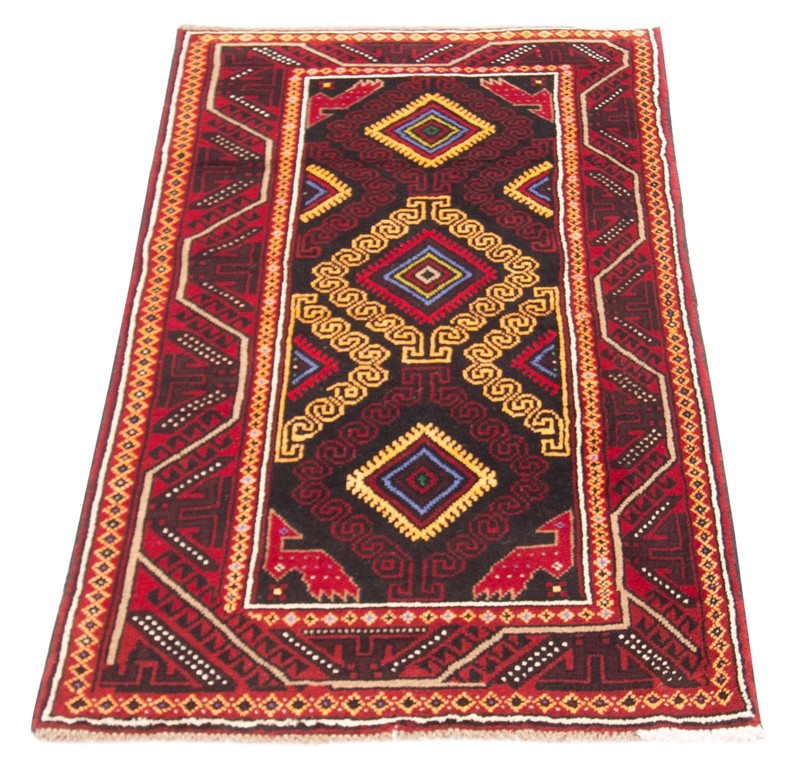 Vintage 3'1" x 6'1" Traditional Hand Knotted Vegetable Dye Wool Area Rug gallery