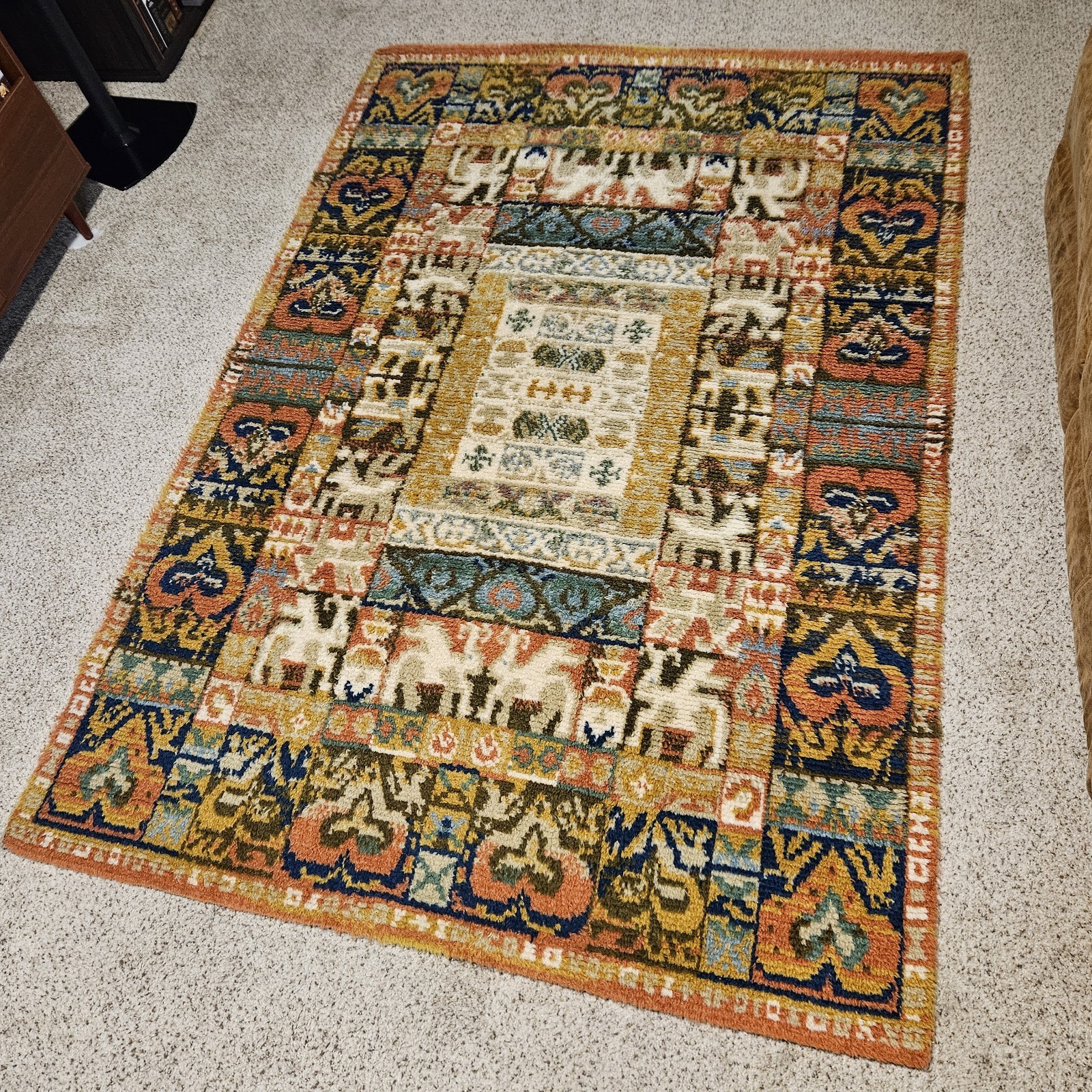 Ege Art Country Vintage Area Rug Axminster RYA All Wool Made In Denmark gallery