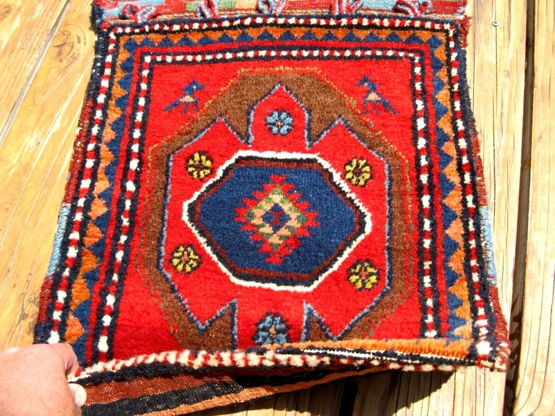 ANTIQUE ARMENIAN DATED 1921 SADDLE BAG FULL PILE EXCEPTIONAL PIECE gallery
