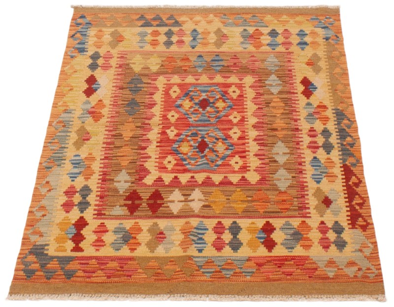 Vintage Hand Woven Area Rug 3'5" x 4'9" Traditional Wool Oriental Carpet gallery