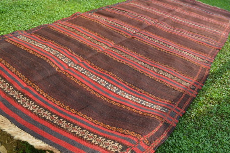 315 X 130 cm COLLECTORS ITEM Vintage Janbag Natural Vegetable Dye Maldari Runner gallery