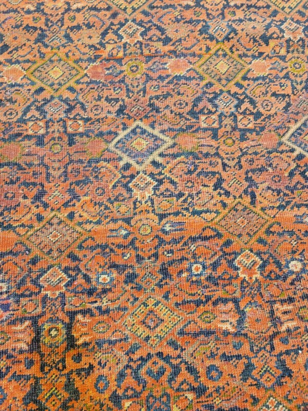 Antique Oriental Hand-Knotted Wool Area Rug Collectible Malayer Rust 8'3" x 12'4 gallery