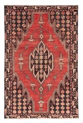 Vintage Hand-Knotted Area Rug 4’0″ x 6’1″ Traditional Wool Carpet