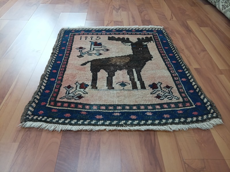 Vintage Turkish Oushak Rug 3x3 Handmade Wool Anatolian Carpet Boho Tribal Rug Ü gallery