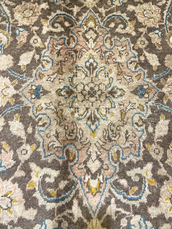 Antique Oriental Hand-Knotted Wool Area Rug Beige/Blue/Ivory 6'8" x 9'9" gallery