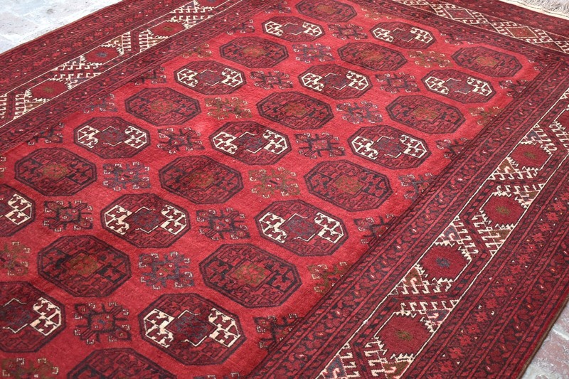 7x10 ft Afghan Antique Turkmen Ersari Area Rug Oriental Wool Hand Knotted Carpet gallery