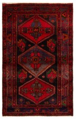 Vintage 4’4″ x 6’11” Traditional Hand Knotted Vegetable Dye Wool Area Rug