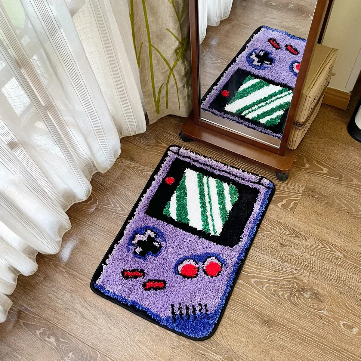 Hand-held Game Device Tufted Rug Gaming Funny Childhood Memories Flocking Carpet gallery