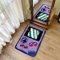 Hand-held Game Device Tufted Rug Gaming Funny Childhood Memories Flocking Carpet