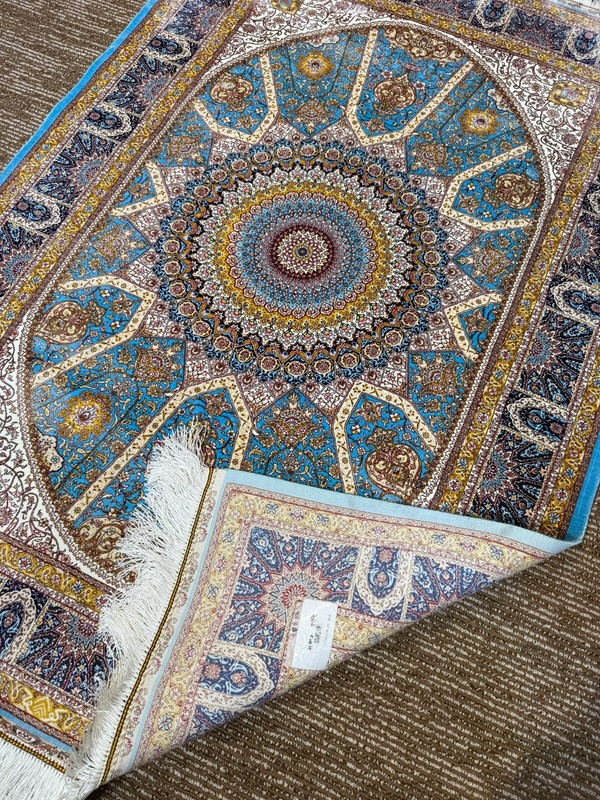 Silk 3 x 5 ft High Quality Medallion Design Silk Area Rug gallery