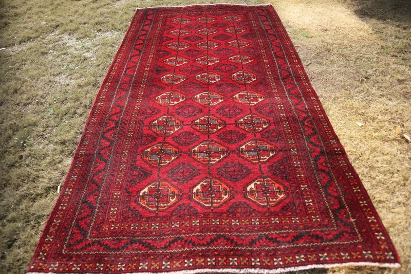 210 X 110 Vintage Stunning Natural Vegetable Dye Afghan Turkoman Morey Bukhara C gallery