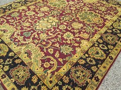 ORIENTAL RUG AGRA PATTERN A FINE HAND WOVEN 8 x 10 NEVER USED RUG FULL PILE